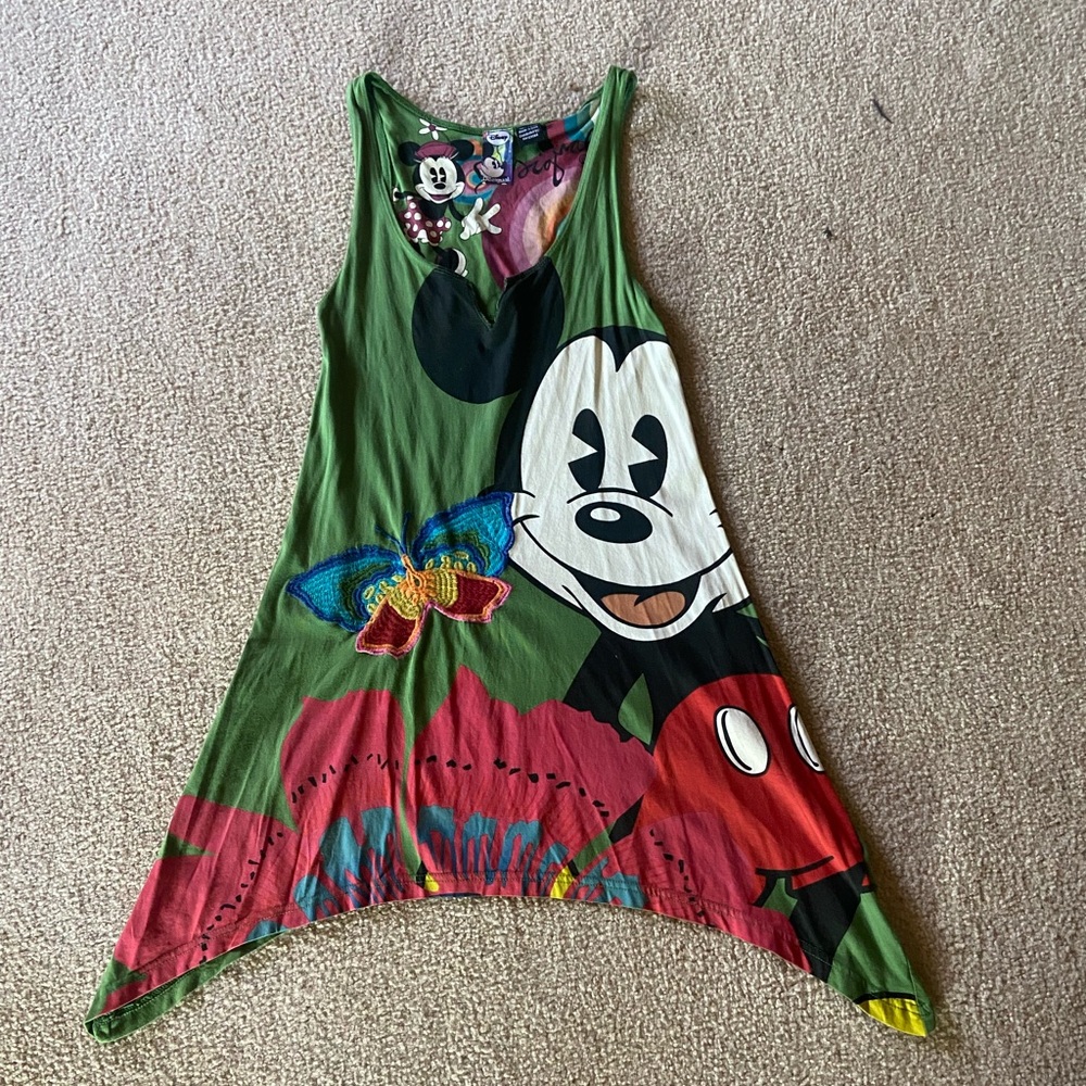 Desigual Disney Mickey Mouse embroidered tank Small